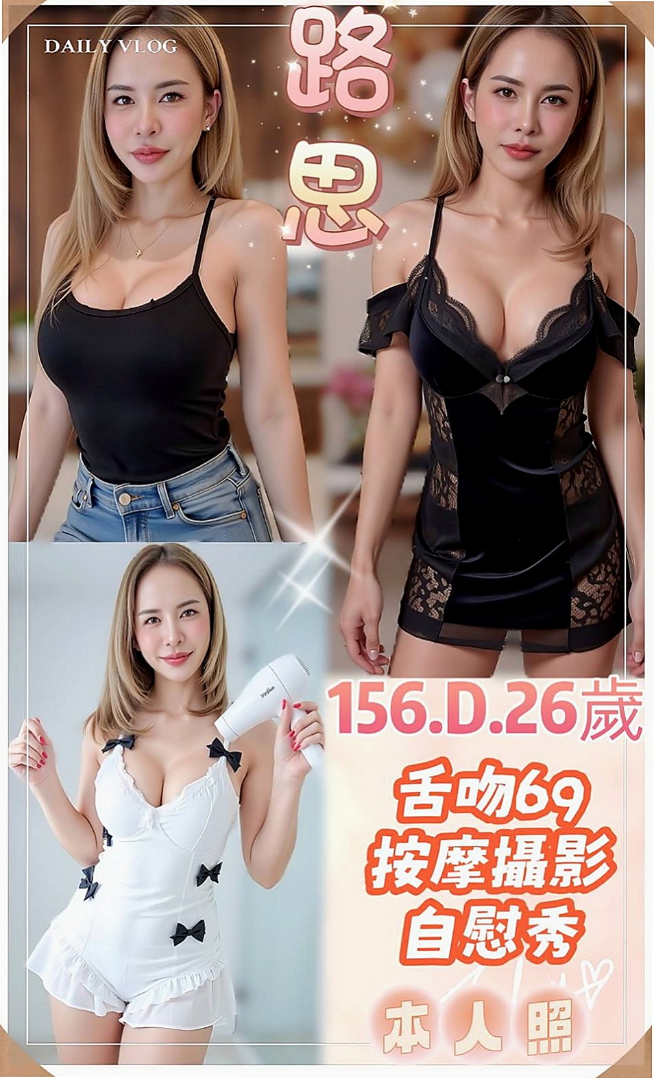 大社外叫：季芹 |美容院實習生|165cm|43kg/|E杯|22y|
